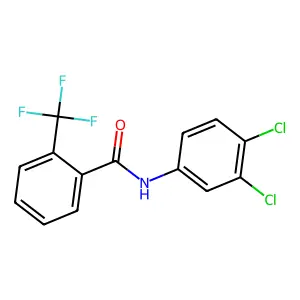 N-(3,4-dichlorophenyl)-2-(trifluoromethyl)benzamide structure