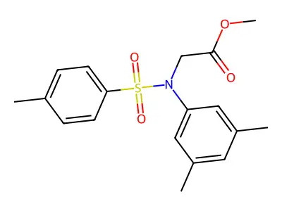 Methyl N-(3,5-dimethylphenyl)-N-[(4-methylphenyl)sulfonyl]glycinate structure