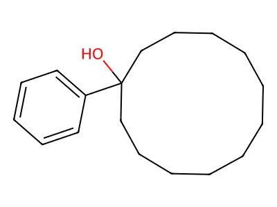 Cyclododecanol, 1-phenyl- structure