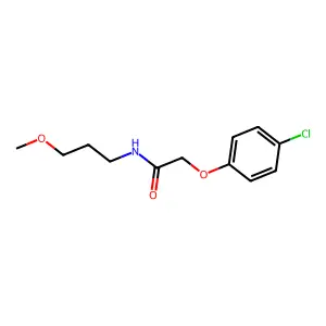 2-(4-chlorophenoxy)-N-(3-methoxypropyl)acetamide structure