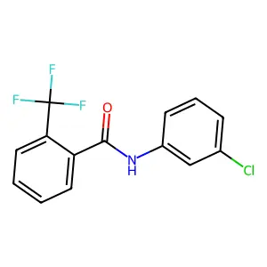 N-(3-chlorophenyl)-2-(trifluoromethyl)benzamide structure