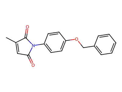 3-Methyl-1-(4-phenylmethoxyphenyl)pyrrole-2,5-dione structure
