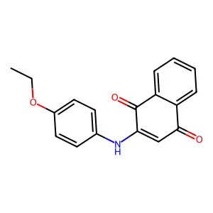 2-(4-Ethoxyanilino)naphthalene-1,4-dione structure