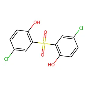 4-Chloro-2-[(5-chloro-2-hydroxyphenyl)sulfonyl]phenol structure