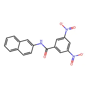N-(naphthalen-2-yl)-3,5-dinitrobenzamide structure