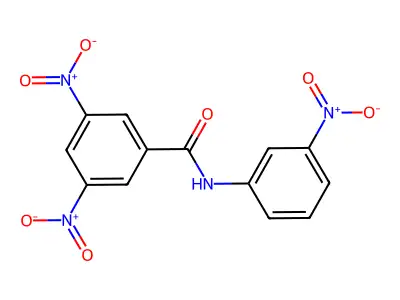 3,5-dinitro-N-(3-nitrophenyl)benzamide structure