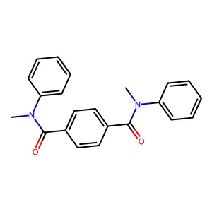 N,N'-dimethyl-N,N'-diphenylbenzene-1,4-dicarboxamide structure