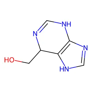 1H-Purine-6-methanol, 6,7-dihydro- structure