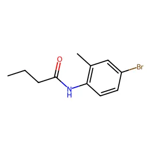 N-(4-bromo-2-methylphenyl)butanamide structure