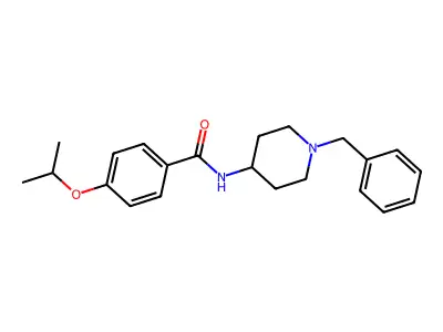 N-(1-benzyl-4-piperidinyl)-4-isopropoxybenzamide structure