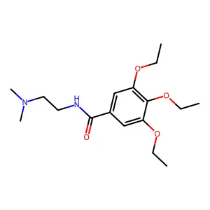 N-[2-(dimethylamino)ethyl]-3,4,5-triethoxybenzamide structure