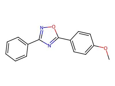 5-(4-Methoxyphenyl)-3-phenyl-1,2,4-oxadiazole structure