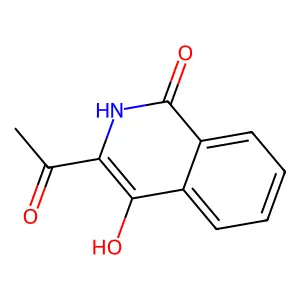 3-Acetyl-4-hydroxy-1,2-dihydroisoquinolin-1-one structure