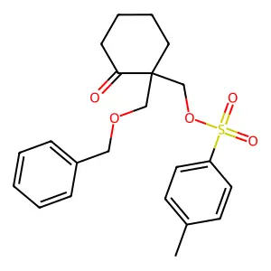 {1-[(Benzyloxy)methyl]-2-oxocyclohexyl}methyl 4-methylbenzene-1-sulfonate structure