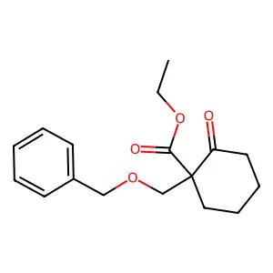 Ethyl 2-oxo-1-(phenylmethoxymethyl)cyclohexane-1-carboxylate structure