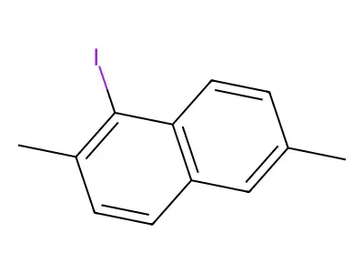 1-Iodo-2,6-dimethylnaphthalene structure