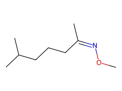 N-methoxy-6-methylheptan-2-imine structure