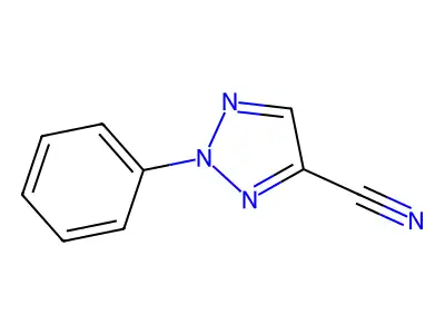 2-phenyl-2H-1,2,3-triazole-4-carbonitrile structure