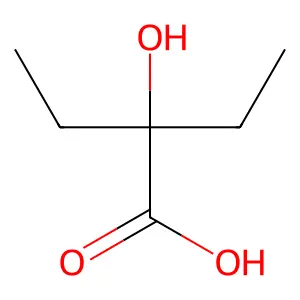 2-乙基-2-羟基丁酸 structure