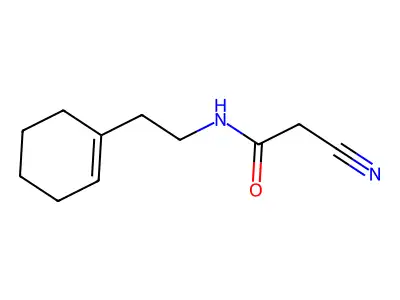 2-cyano-N-[2-(cyclohex-1-en-1-yl)ethyl]acetamide structure
