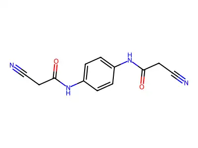 Acetamide, N,N'-1,4-phenylenebis[2-cyano- structure