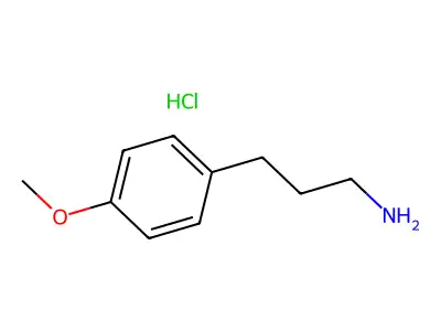 3-(4-Methoxyphenyl)propan-1-amine hydrochloride structure