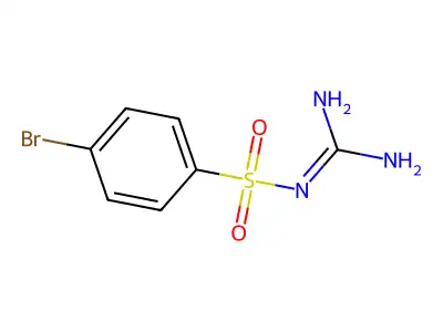 N-[amino(imino)methyl]-4-bromobenzenesulfonamide structure