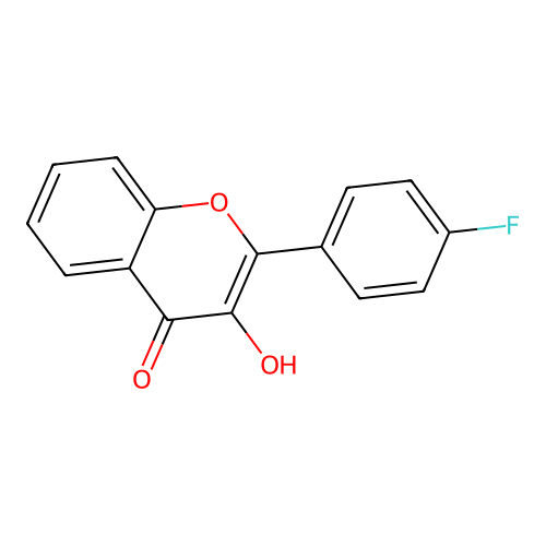 2-(4-Fluorophenyl)-3-hydroxychromen-4-one structure