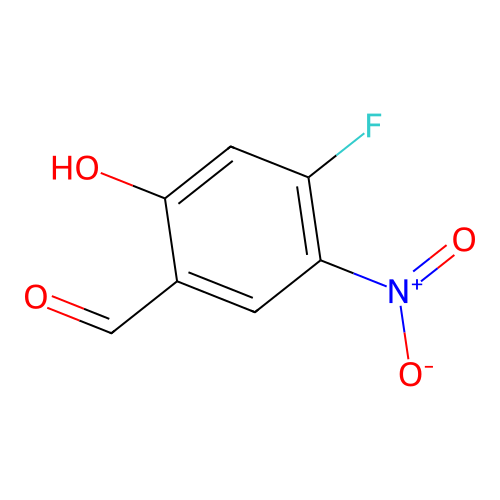 4-Fluoro-2-hydroxy-5-nitrobenzaldehyde structure