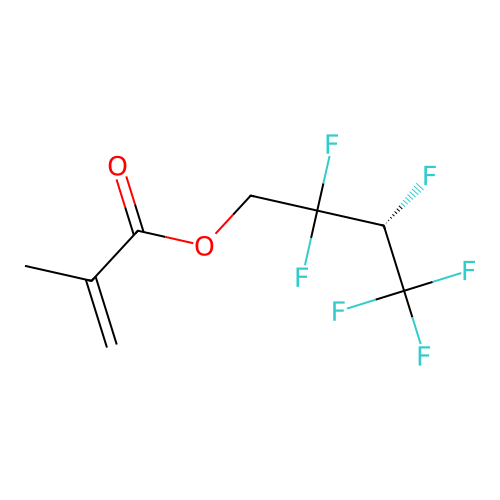 [(3S)-2,2,3,4,4,4-hexafluorobutyl] 2-methylprop-2-enoate structure