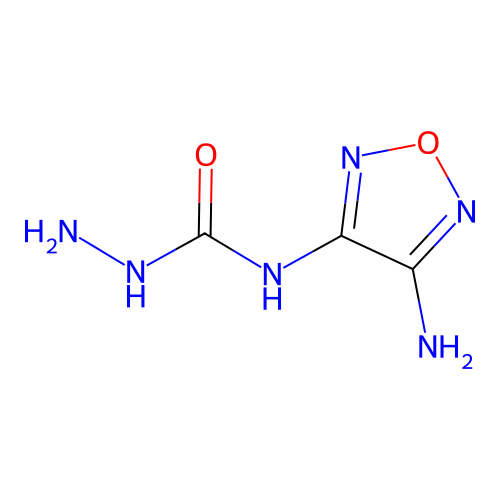 N-(4-amino-1,2,5-oxadiazol-3-yl)hydrazinecarboxamide structure
