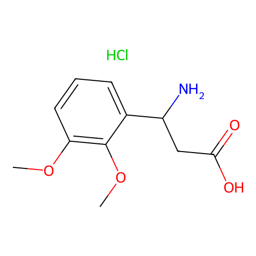 3-amino-3-(2,3-dimethoxyphenyl)propanoic Acid Hydrochloride structure