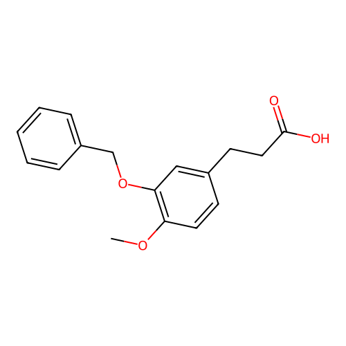 3-(3-(Benzyloxy)-4-methoxyphenyl)propanoic acid structure