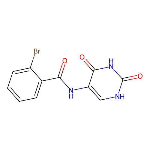 2-bromo-N-(2,4-dioxo-1H-pyrimidin-5-yl)benzamide structure