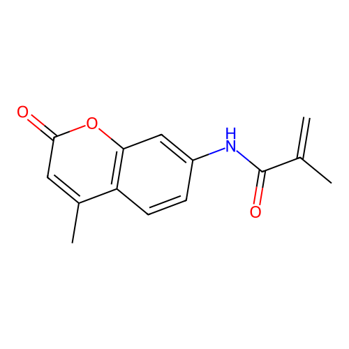 N-(4-methyl-2-oxo-2H-chromen-7-yl)methacrylamide structure