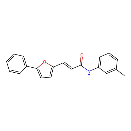 (E)-3-(5-phenylfuran-2-yl)-N-(m-tolyl)acrylamide structure