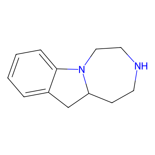 2,3,4,5,11,11a-hexahydro-1H-(1,4)diazepino(1,7-a)indole structure