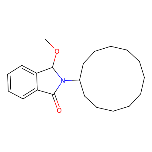 2-cyclododecyl-3-methoxy-2,3-dihydro-1H-isoindol-1-one structure