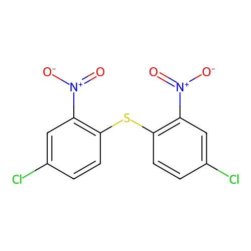 Bis(4-Chloro-2-nitrophenyl)sulfide structure