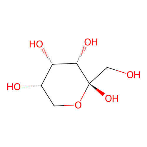 beta-L-Psicopyranose structure