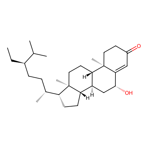 6beta-Hydroxystigmast-4-en-3-one structure