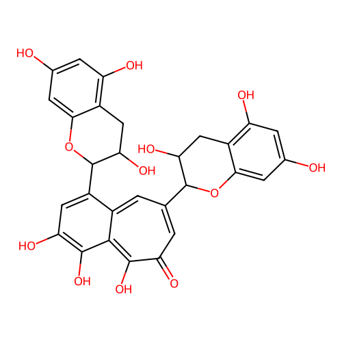 Theaflavin [M+H]+ structure