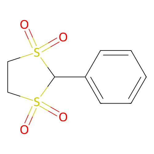 2-Phenyl-1,3-dithiolane 1,1,3,3-tetraoxide structure