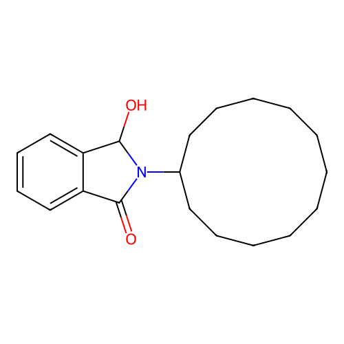 2-cyclododecyl-3-hydroxy-2,3-dihydro-1H-isoindol-1-one structure