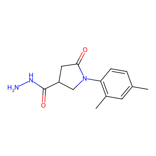 1-(2,4-Dimethylphenyl)-5-oxopyrrolidine-3-carbohydrazide structure