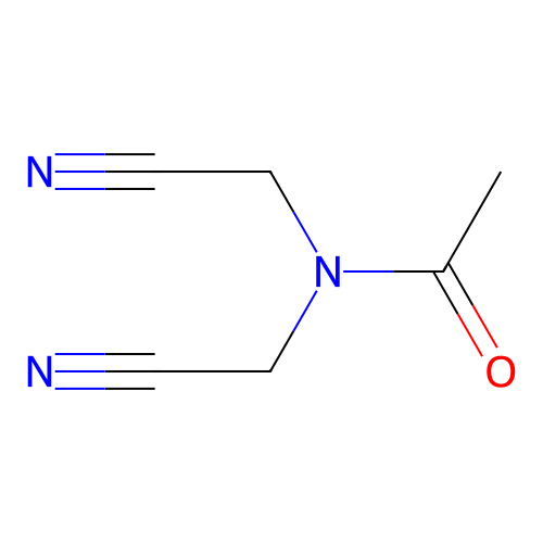 N,N-bis(cyanomethyl)acetamide structure