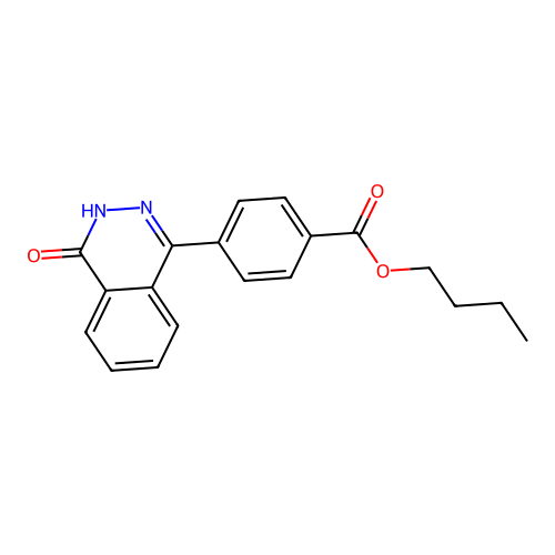 Butyl 4-(4-oxo-3,4-dihydrophthalazin-1-yl)benzoate structure