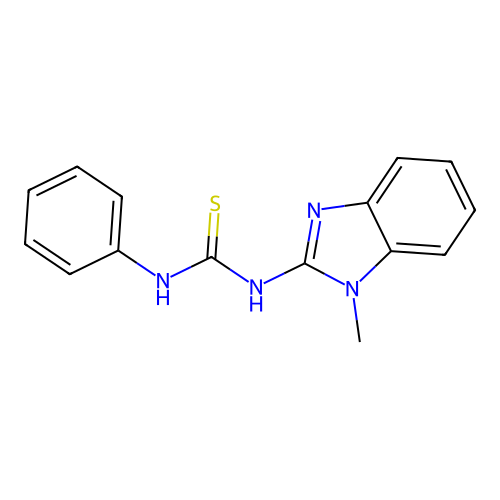 1-(1-methyl-1H-benzimidazol-2-yl)-3-phenylthiourea structure