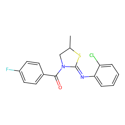 C17H14ClFN2OS structure