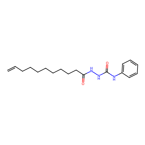 N-phenyl-2-(undec-10-enoyl)hydrazinecarboxamide structure